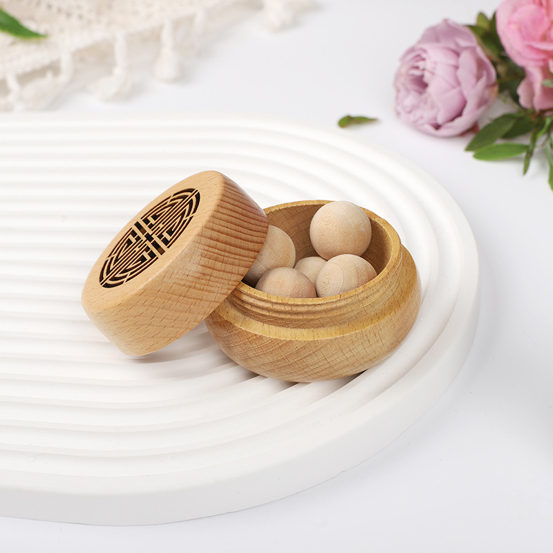 Fragrance Perfume Box - Oude draagbare geen parfum geur houten