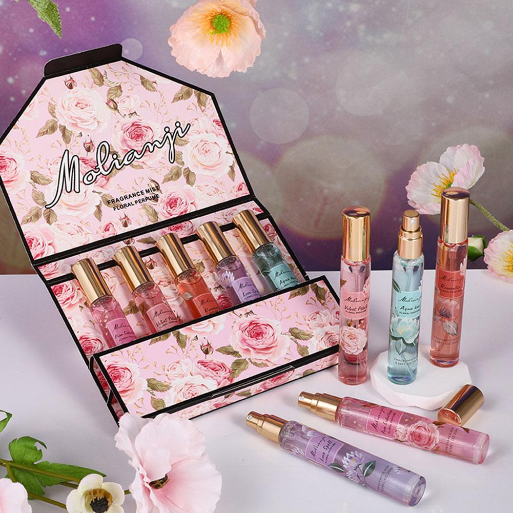 Fragrance Perfume Box - Klassieke Rozenparfum Vrouwengeschenkset Vijfdelig Bloemige Geur
