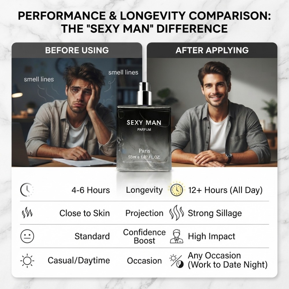 55ML Sexy Man Parfum Langdurig - Perfume Fragrance Enhancer recensie en prijs